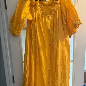 Anthropologie Sunlit Yellow Blouse